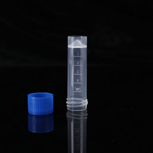 Disposable Plastic <b>Screw</b> Cap Cryovial <b>Flat</b> Bottom With Graduations Multiple Specifications For Lab Sample Storage - Product Image 2