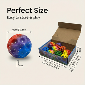 Pelota de Goma Suave y Rebotante de PU, Pelota Lunar de Alto Rebote, Colorida, Interactiva, Brillante, para Niños, Juguetes de Playa para Exteriores - Product Image 4