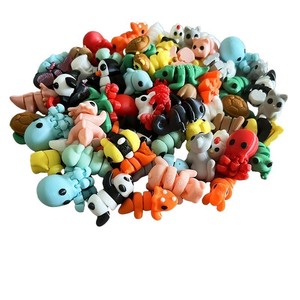 Figurines d'animaux de dessin animé en plastique, collection artisanale, miniatures articulées de faune, décorations pour collection d'art - Product Image 3