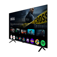 Vente en gros de téléviseurs intelligents LED 4K UHD de 43, 50, 55 et 65 pouces avec Android et WiFi, écran plat pour la maison et l'hôtel