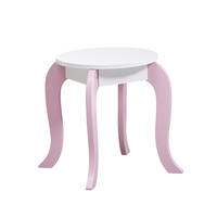 Coiffeuse pour enfants 2 en 1 Ensemble miroir Coiffeuse en bois pour le maquillage avec tableau d'écriture