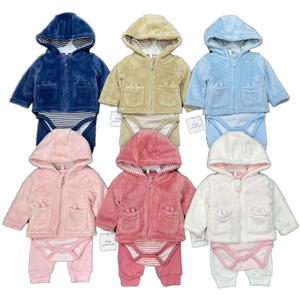 Commercio estero primavera autunno traspirante da <span class=keywords><strong>uomo</strong></span> a maniche lunghe con cerniera in pile Set <span class=keywords><strong>3</strong></span> <span class=keywords><strong>pezzi</strong></span> tinta unita - Product Image 1