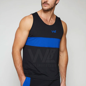 Tốt Nhất Bán Người Đàn Ông Của Nhanh Chóng Khô Tank Top Chất Lượng Cao Hoạt Động Đào Tạo Giản Dị Mặc Sọc Stringers Dệt Kim Dệt Rửa Kỹ Thuật - Product Image 6