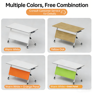 Adjustable Multifunctional <b>Folding</b> Conference <b>Table</b> for Offices Schools Hospitals - Product Image 6