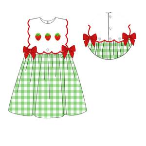 <span class=keywords><strong>Abbigliamento</strong></span> per Bambini OEM Boutique con Fragole, Vestiti Primaverili per Bambini, <span class=keywords><strong>Abbigliamento</strong></span> per <span class=keywords><strong>Bambina</strong></span> con Nodo Francese a Fragola - Product Image 5