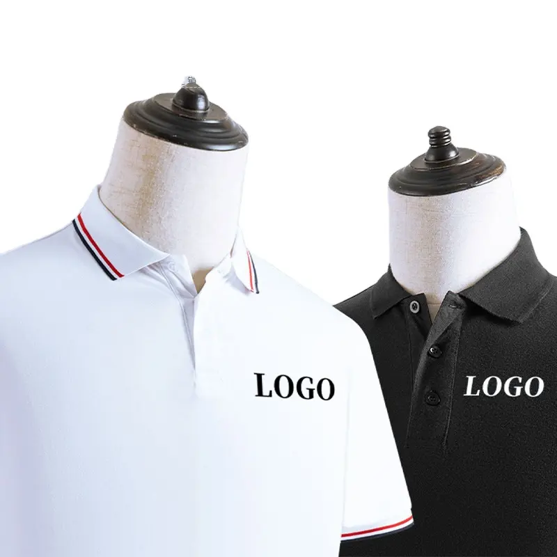 Baumwolle Polos hirt anpassen Kleidung mit Ihrem Logo Verpackung Taschen Ausstellung Aktivität Werbung Shirt Etiketten gedruckt
