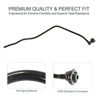 Tuyau de Débordement de Liquide de Refroidissement Moteur HUPENG 4H0121081AF en EPDM pour Audi A8 S8 Quattro D4 2011-2018 3.0T, Conduite de Ventilation du Radiateur