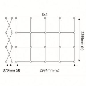 Aluminum <b>Frame</b> Collapsible Fabric Display Stand SEG Advertising Light Box Pop up Backlit <b>Backdrop</b> Exhibition Stand - Product Image 3