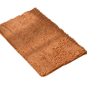 Tapis de sol teint en chenille douce absorbante pour le salon et la salle de bain