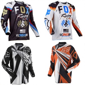 Traje de Ciclismo <span class=keywords><strong>FOX</strong></span> para Bicicleta de Montaña, Motociclismo Todoterreno, Descenso, Transpirable, de Secado Rápido, Poliéster, <span class=keywords><strong>Camiseta</strong></span> de Manga Larga para Verano - Product Image 2