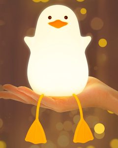 Rechargeable Cute <strong>Duck</strong> Shape LED Night <strong>Light</strong> for Kids With Timer - Product Image 2