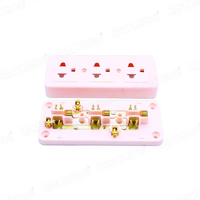 Prise murale sans fil US 3 broches AC220V 4A blanche rose verte, directement de l'usine pour la Thaïlande et l'Amérique du Sud