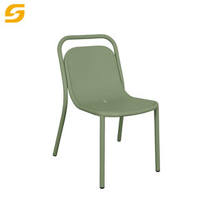 Muebles de exterior para patio, modelo de aluminio, mesa y silla, jardín exterior, patio, restaurante, juego de mesa y sillas de comedor de Metal - Product Image 3