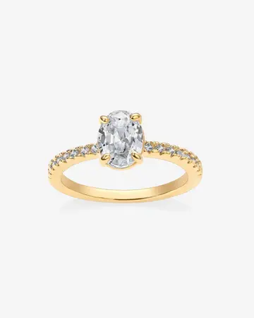 Luxus-Zirkonschmuck 925 Sterling-Silber Verlobung 18K Gold vergoldet Diamant Hochzeit feiner Schmuck Ringe für Damen