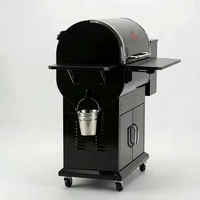 Barbecue à granulés de bois en acier avec contrôle automatique de la température, fumoir extérieur, poêle à granulés de bois, système numérique PID à télécommande, robuste