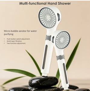 Pomme <span class=keywords><strong>de</strong></span> <span class=keywords><strong>douche</strong></span> à main filtrée en ABS à 3 fonctions Pomme <span class=keywords><strong>de</strong></span> <span class=keywords><strong>douche</strong></span> haute <span class=keywords><strong>pression</strong></span> à économie d'eau pour les soins <span class=keywords><strong>de</strong></span> la peau dans la salle <span class=keywords><strong>de</strong></span> bain - Product Image 6