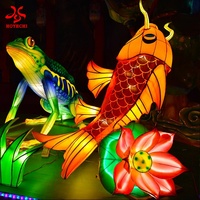 Hand gefertigte traditionelle chinesische Fisch laterne für den Innen-und Außenbereich für festliche Dekorationen Solche Weihnachten Valentinstag großartig