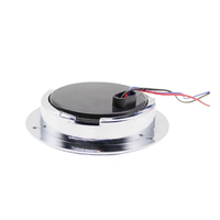 Approvisionnement d'usine de haute qualité 24v 4 "pouces Led feu arrière rond pour camion remorque camion tracteur avec anneau en métal/chrome/caoutchouc