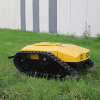 Tondeuse à gazon électrique sans fil multifonction à chenilles, télécommandée, avec batterie au lithium, 550 mm 800 mm