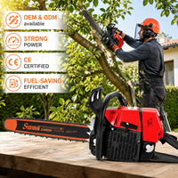 Tronçonneuse professionnelle à essence 91,6 cm³ 24 pouces, 2 temps, pour l'élagage du bois, la coupe des arbres et l'élagage de jardin, avec guide-chaîne