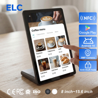 Kiosque de commande automatique pour restaurant, tablette Android 11 pouces en forme de L, vertical, pour menu numérique et commande par code QR