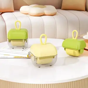 Mini kullanımlık güçlü yapıştırıcı epilasyon rulo manuel plastik fırça giysi evcil mobilya toz yıkanabilir-Mini saç rulosu - Product Image 2