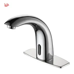 Sang trọng bán Hot Brass Treo Tường cảm biến tự động điện tử vòi nước phòng tắm Mixer vòi lưu vực vòi nước