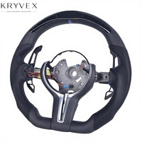Kryvex für F32/F33/F34/F35/F36/F22/F21/F01/F02/F06 LED Carbon-Faser Leder Sportlenkrad