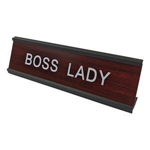 Porta-Nome in Lega di Alluminio con Logo Personalizzato, Supporto per Cartellino <span class=keywords><strong>da</strong></span> <span class=keywords><strong>Scrivania</strong></span> Sostituibile, <span class=keywords><strong>Targhetta</strong></span> Placcata Oro - Product Image 2