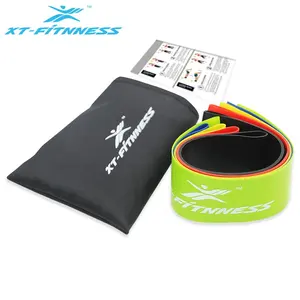 Set Band Hot Sale Latex Fit Heavy Duty Booty Resistance Loop Exercise Bands Custom Printed Logo Resistance Band Set