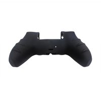 Housse de protection en silicone souple antidérapante de couleur noire unie pour manette PS5, protège-manette de jeu