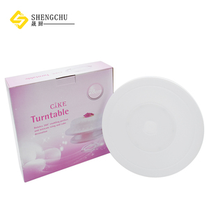 Soporte para hornear pasteles, herramientas de decoración, bandeja giratoria de plástico con caja de color, 28cm, oferta - Product Image 4