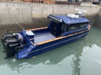 Bateau de pêche sportive en aluminium de 9 mètres de long, type V profond, avec moteur, à vendre
