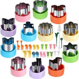 Ensembles d'ustensiles de pâtisserie : Moules à biscuits en relief avec formes d'animaux pour outils de découpe de légumes et de fleurs - Product Image 4