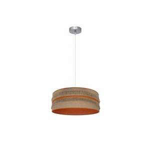 Lampada a sospensione 1 x E27 nichel, sacchetto arancione, dimensioni 40 x 40 cm - illuminazione decorativa per interni. - Product Image 1