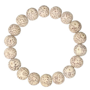 Pulsera de Semillas de Bodhi Estrella y Luna, Cuentas Redondas, Hilo Único, Joyería Religiosa Unisex, Piedra Natural de Alta Densidad, Sin Desgrasar - Product Image 5