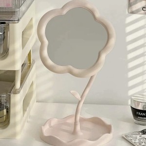 Desktop Flower Shaped <b>Mirror</b> Dorm Bedroom Creative Internet Famous Inspired <b>Makeup</b> <b>Mirror</b> Aesthetic Design Stylish <b>Vanity</b> <b>Mirror</b> - Product Image 4