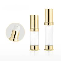 Botol pompa vakum perak, botol pompa vakum perak Mini tanpa udara 10ml 15ml 30ml untuk kemasan kosmetik