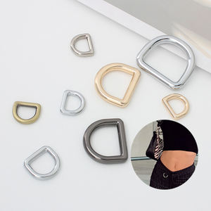 Luxe 1 "1 <span class=keywords><strong>Inch</strong></span> 10Mm 13Mm 14Mm Metaal Messing D-Ring Set 15Mm 20Mm 25Mm Gelaste D Ringen Schuifregelaar Riem Gesp Licht Goud Voor Rugzakken - Product Image 1