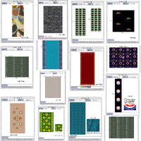Tapis personnalisés modernes de luxe en polyester jacquard imprimé, lavables, pour la maison, la salle de prière, ensembles de tapis tuftés à poils coupés pour mosquée (en rouleau)