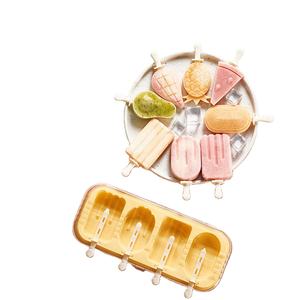 Moldes de silicona para paletas de hielo con tapa, material apto para uso materno-infantil, moldes apilables para helados, moldes reutilizables para postres de helado congelado - Product Image 1