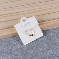 Emballage de bague écologique, conception gratuite, carte personnalisée pour bijoux, carte pour boucles d'oreilles, carte pour collier, étiquettes suspendues en papier