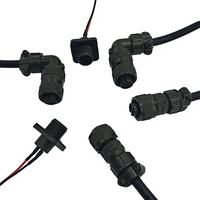 Capteur d'accéléromètre, connecteur circulaire pour moteur, norme 5015, 10SL-4S, 2 broches mâle/femelle, IP67, fileté, alliage d'aluminium, plaqué or