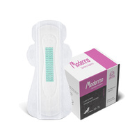 Serviettes hygiéniques féminines jetables pour femmes, super absorbantes, 50 ml, avec ailes, en coton, avec dos en PE, protection contre les fuites, utilisation nocturne