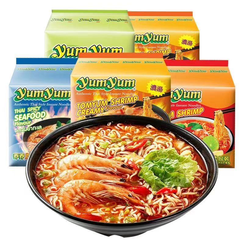 Импортированный из Таиланда yumням, тайский морепродукты, суп-лапша 350 г, тайская лапша быстрого приготовления