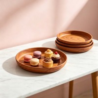 Assiettes en plastique solide, réutilisables, écologiques, compatibles lave-vaisselle, plateaux de service profonds pour fêtes/mariages, plateaux à gâteaux