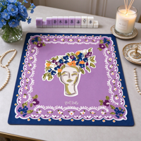 Nouvelle sortie : Tapis de mahjong de luxe en néoprène 31,5x31,5 pouces, série Master, pour jeux de casino et poker, design portable, en stock