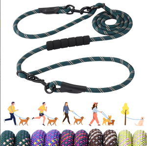 Laisse pour chien en corde de nylon à dégagement rapide, laisse d'entraînement anti-nœuds et antidérapante, sangle de harnais pour animaux de compagnie - Product Image 1