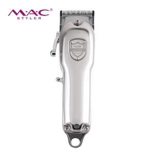 <span class=keywords><strong>Tondeuse</strong></span> à cheveux professionnelle sans fil MAC entièrement métallique, lame en forme de R, micro-réglage, rechargeable, 6 peignes, appareil de coiffure pour barbier - Product Image 2