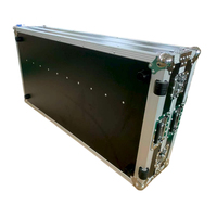 Table de DJ portable en aluminium pliable avec étui rigide et fermeture verrouillable pour événements et performances en direct
